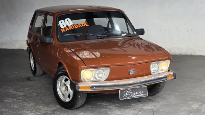 VW Brasilia LS 1980 Marrom Café Documento tudo ok Parcelo no Cartão de Credito