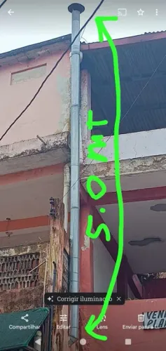 Chaminé para comércio