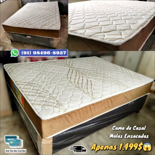 CAMA DE CASAL MOLAS ENSACADAS TOP DE LINHA