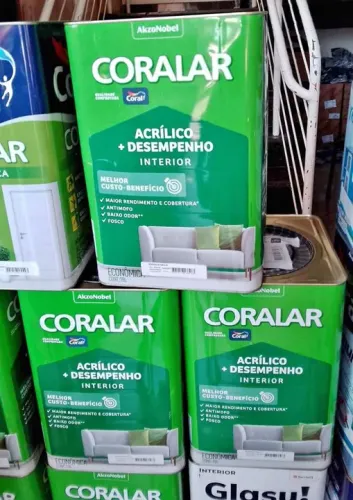 Tinta Coral Acrílica Interior - Melhor Custo Benefício!