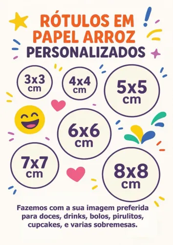 Rotulos papel de arroz 