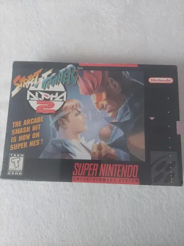 Fita  Super Nintendo Street Fighter alpha 2 snes Lacrada