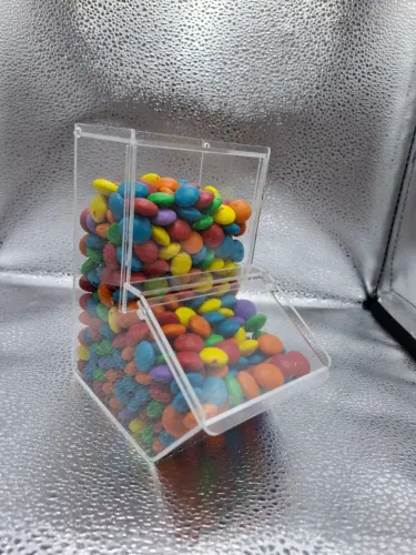 Pote de acrilico para sorveteria, estação de festa e açaí