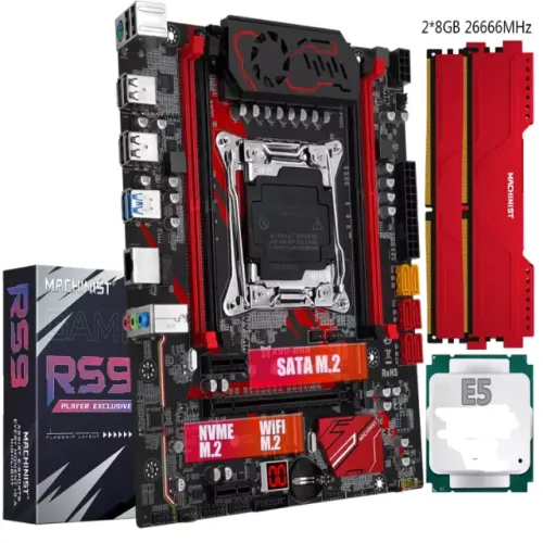 MACHINIST-RS9 X99 ,  LGA 2011-3, Xeon E5 2666 v3 + DDR4, 8GB 2666MHZ, NVME M.2 