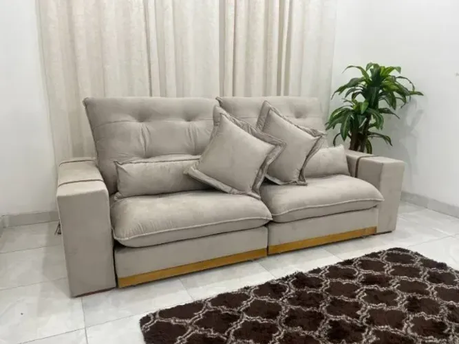 Novidade em estoque!!   Sofá Retrátil e Reclinável Toronto 2.10m - LD 