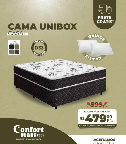 Cama Box Casal Unibox D33 