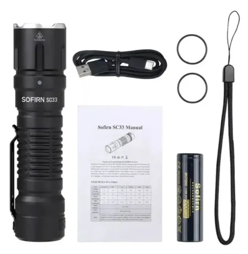 Lanterna Tática Sofirn Sc33 Alta Potência 5200lm Led Xhp70.3 