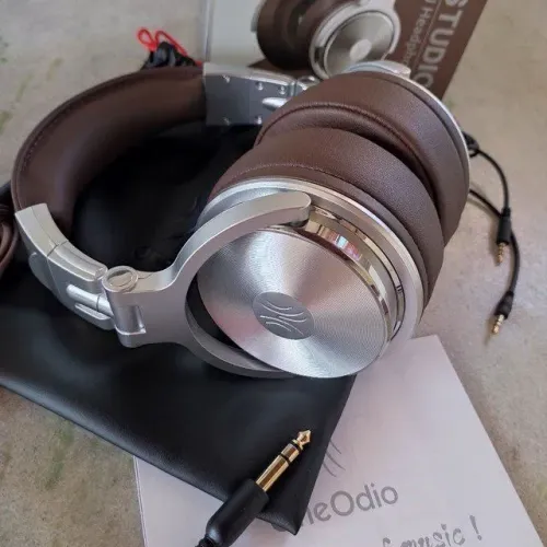 Fone profissional Headset Oneodio Pró/DJ-Studio-retorno/Conector P2 e P10/Driver 50mm/Hifi