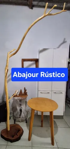 Abajur rústico artesanal
