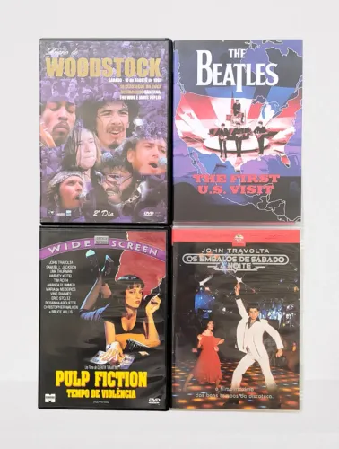 Dvds Usados Variados Lote Com 4 Unidades Originais