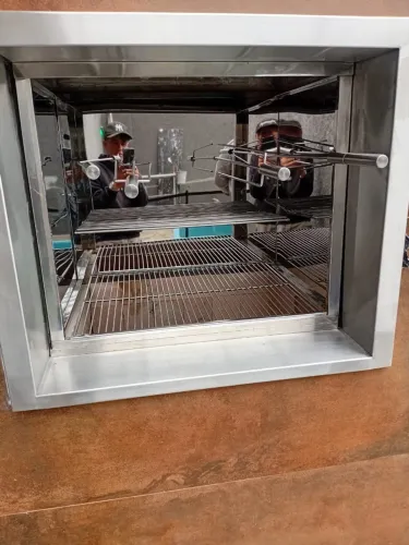 Revestimento para churrasqueira em aço inox