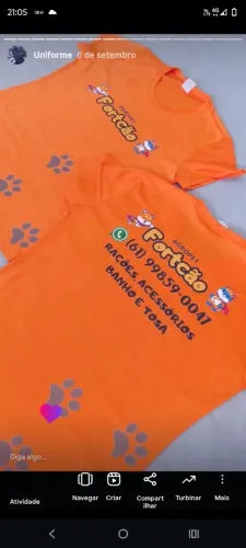 Camiseta empresarial e eventos
