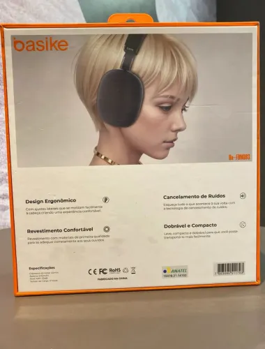 Fone de ouvido Basike BA-FON003. 