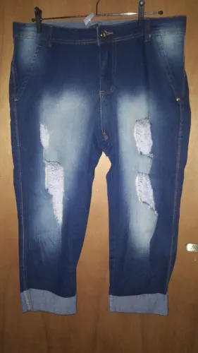 Calça Jeans Destroyed Feminina