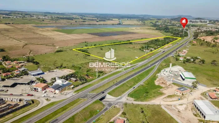 Terreno comercial com 11 hectares às margens da BR 101 em Jaguaruna
