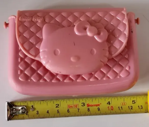 Antiga Bolsinha Em Borracha Hello Kitty C&A
