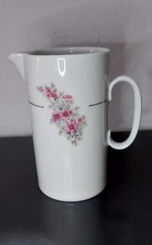 Jarra e açucareiro,antigos, em porcelana Renner