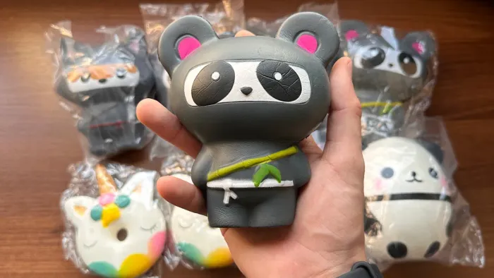 Kit 9 Squishy Antistress Bichinho de Apertar NOVO ? Panda, Unicórnio e Outros