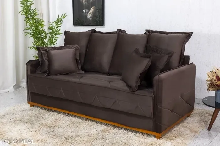 Sofá Living 3 Lugares Molas- Entrega Rápida