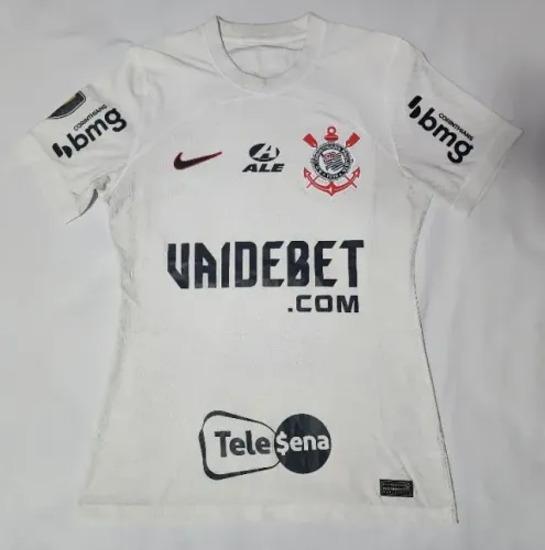 Rara Camisa de Jogo do Corinthians 2024 Nike # Matheus F. futebol