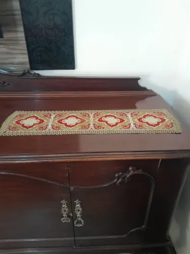 Caminho de mesa Aubusson centenário 