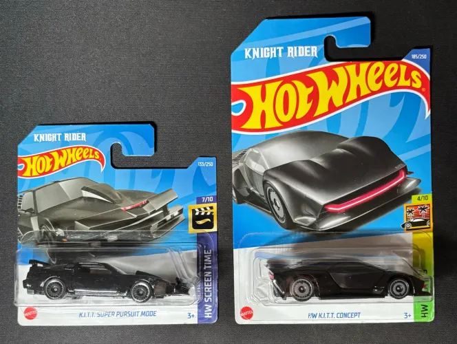 Hot Wheels - K.I.T.T. - Concept + K.I.T.T. Super Pursuit Mode - 1:64