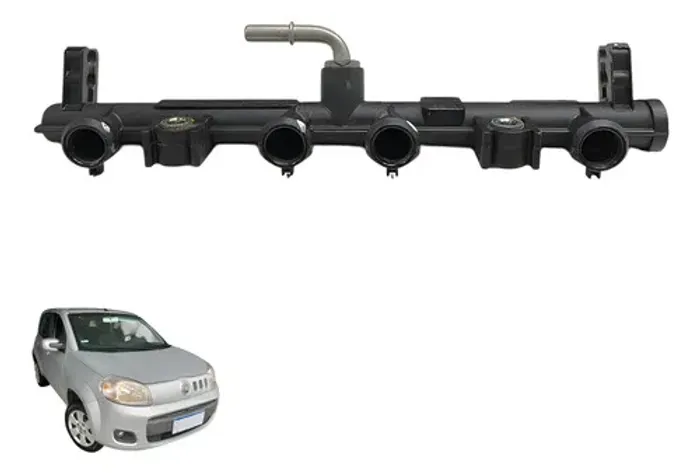 Flauta Bico Injetor Fiat Uno Palio Evo 1.0 8v 2011 12 15 16