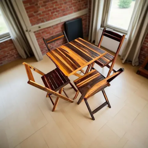 Conjunto de mesa dobráveis 