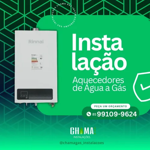 Venda e instalação de aquecedores a gás