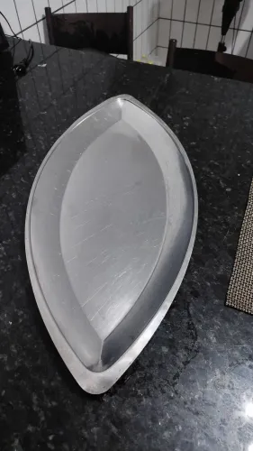 Travessa inox grande - 70 cm