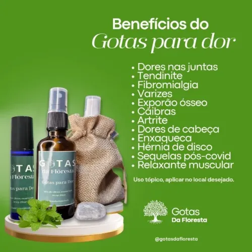 Blend de óleos essenciais para dores