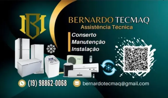 Assistência técnica especializada, Máquina de lavar, Geladeira, ar-condicionado.