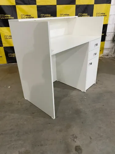 Balcão de recepção 100x100x60 MDF Entregue montado