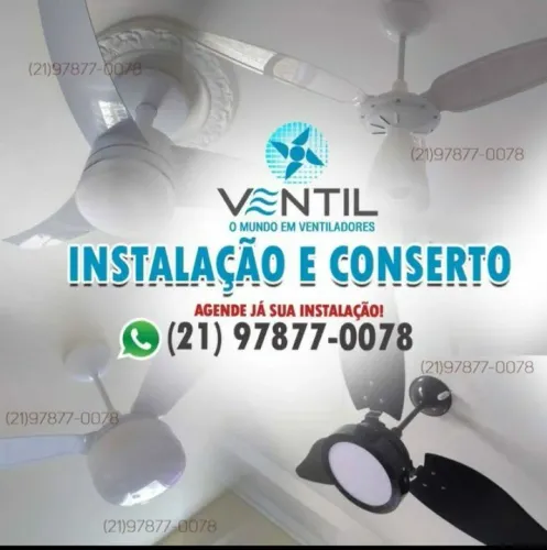 Conserto e instalação de ventilador de teto