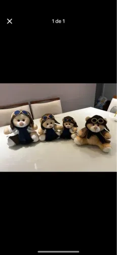 Ursinhos Aviadores Pelúcia - Lindos e Macios!