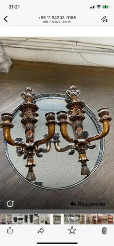 Arandela entalhada