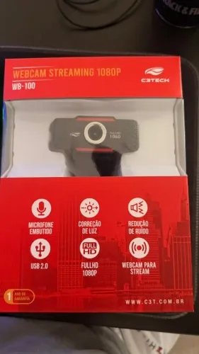 WebCam C3 Tech, Full HD 1080p - WB-100BK