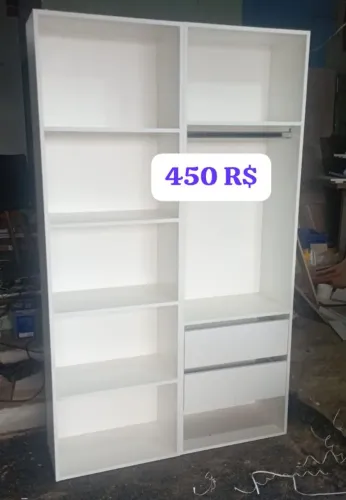 CLOSET BRANCO SOLTEIRO OU CASAL NOVOS 