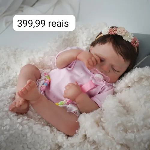 Boneca Bebê Reborn Realista - 399,99 reais