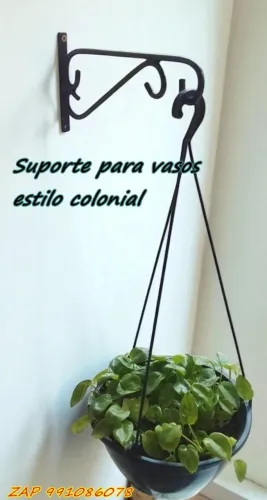 Suporte Parede Jardim Para Vaso de Flores