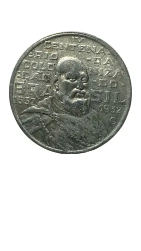 Moeda 2000 Réis Iv Centenário Da Colonização Do Brasil
