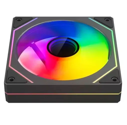 Fan Argb Prism 4 Pro<br>Modelo LJ-4Pro 12v<br>Cores Branca e Preta