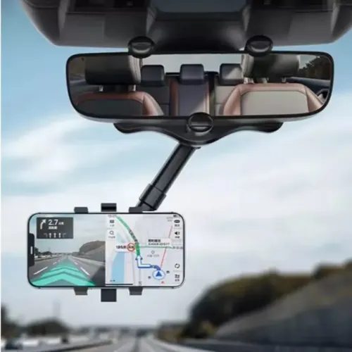 Suporte Espelho Retrovisor Central Para Celular Extensível Giro 360º 4708