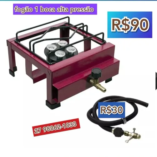 Fogão 1 Boca Alta Pressão