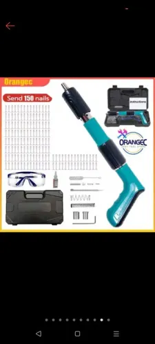 qualidade superior Pistola de Fixação Finca Pino Kit Completo Profissional 150 Pregos