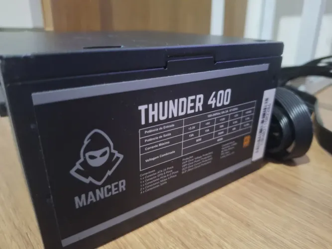 Fonte Mancer Thunder 400W ATX 80 Plus Bronze com PFC Ativo