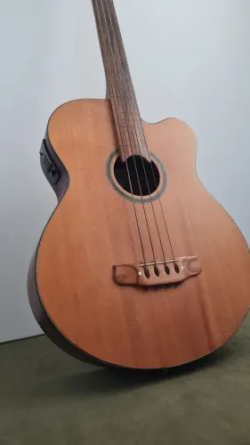 Baixolão Fretless Giannini - Elétrico/acústico