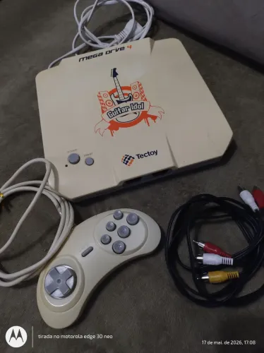 Mega drive 4 com leitor SD e 100 jogos
