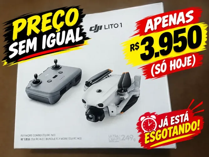 Drone DJI Lito 1 combo RCN3 (LACRADO) MENOR PREÇO DISPARADO DO MERCADO **já acabando**
