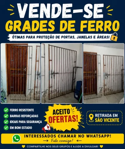 Grades serve como Portão de Garagem e Social 